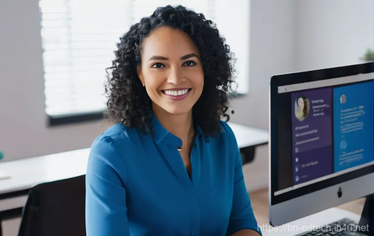교육공학과 Microsoft Teams 교육 - **Prompt:** A young, enthusiastic student, approximately 16 years old, sits comfortably at a modern ...