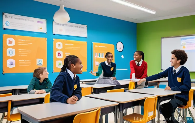 교육공학과 게이미피케이션 - **AI and Personalized Learning:**
    A vibrant, medium shot of a focused 15-year-old female student...
